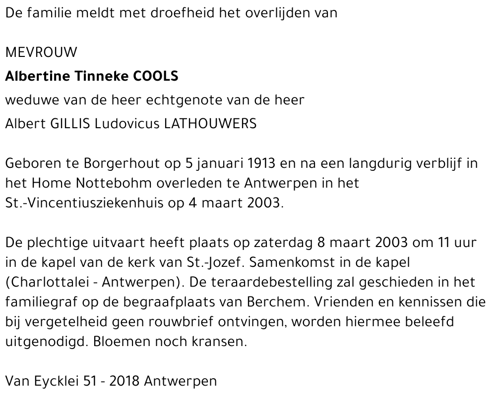 Albertine Tinneke Cools