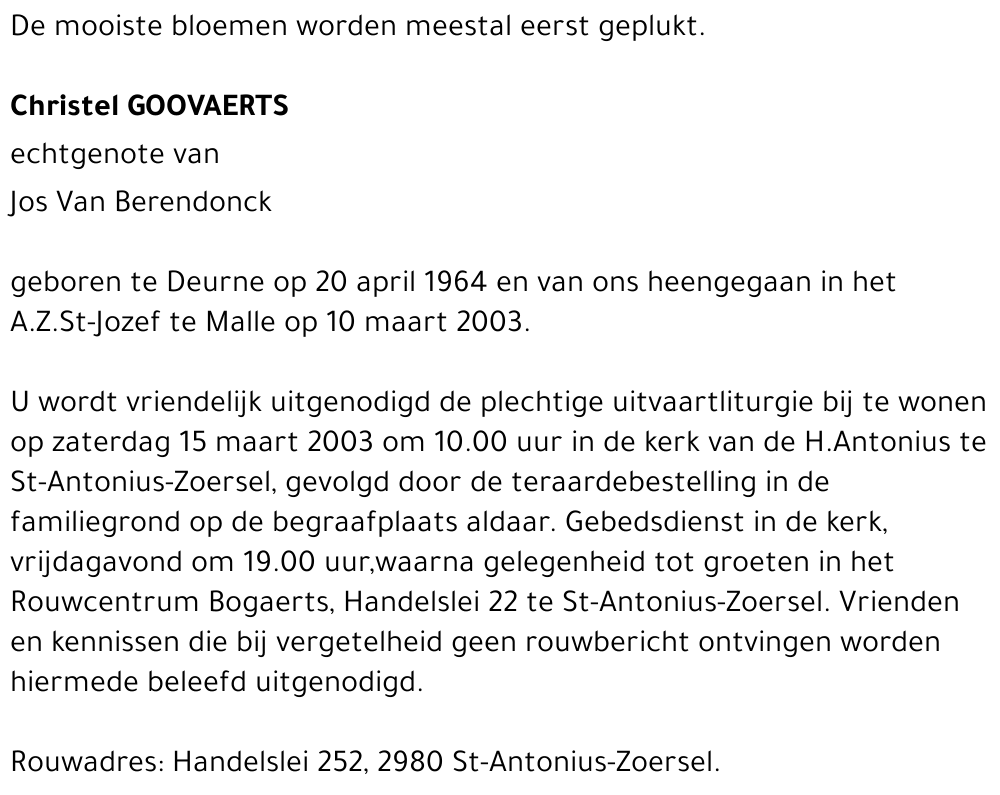 Christel GOOVAERTS