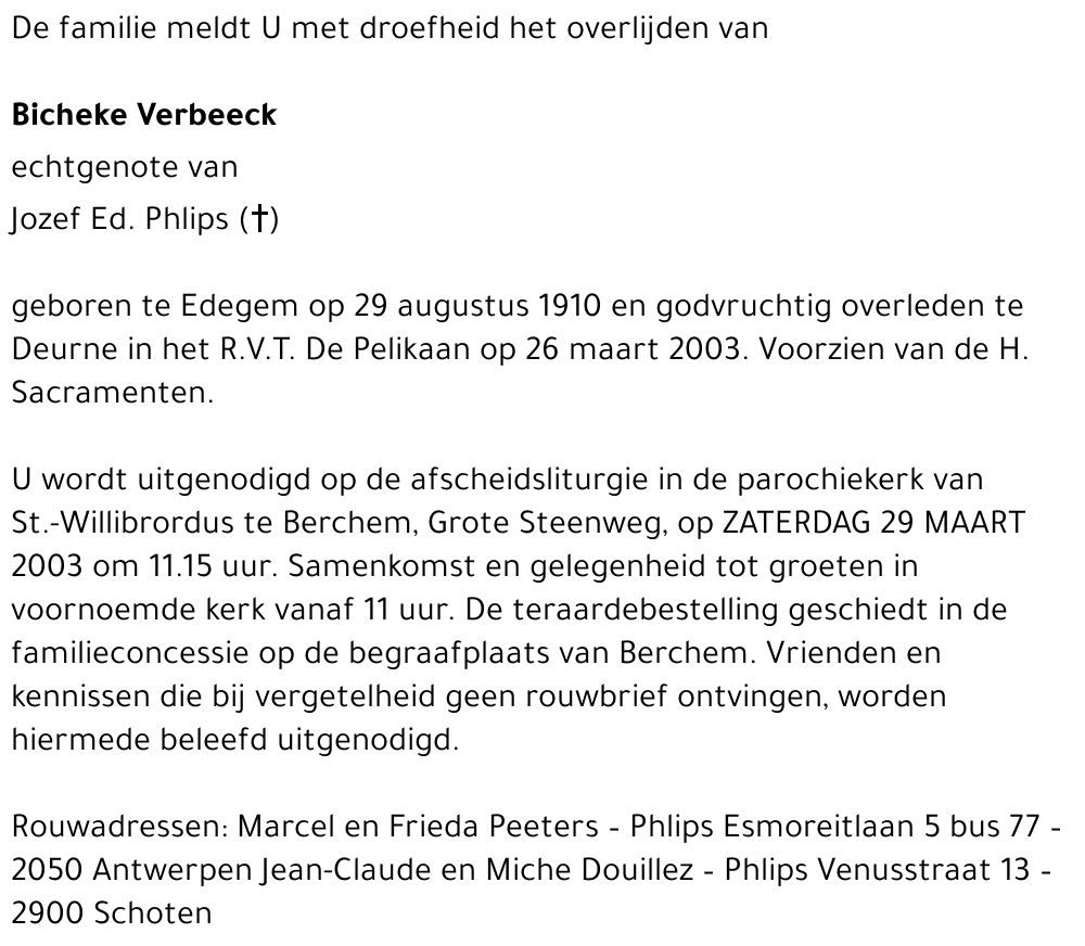 Constantia Verbeeck