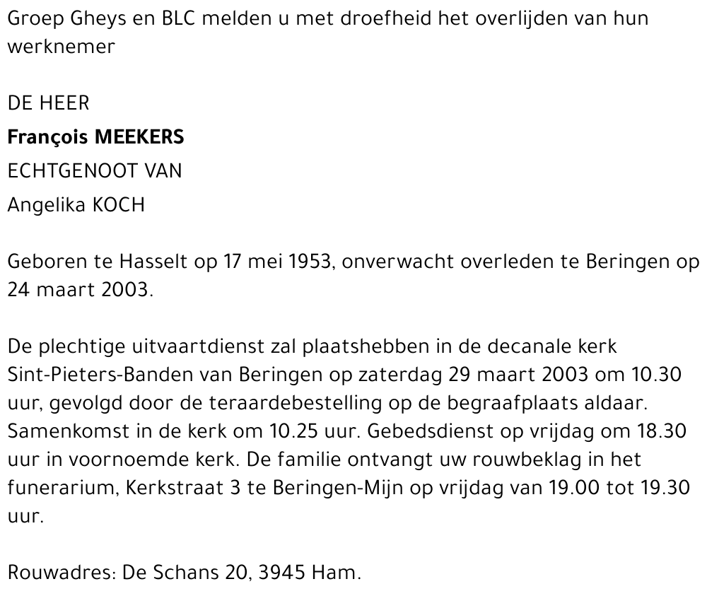 François Meekers