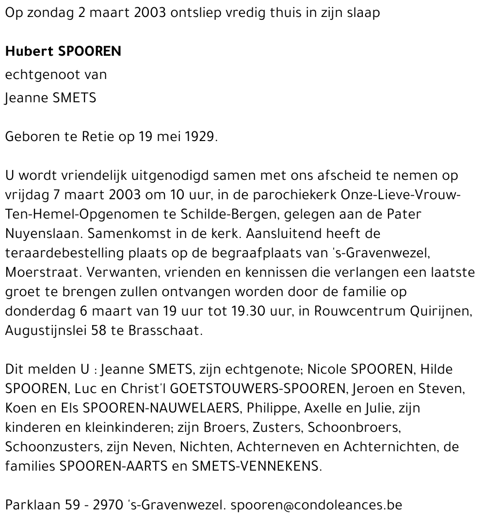 Hubert Spooren