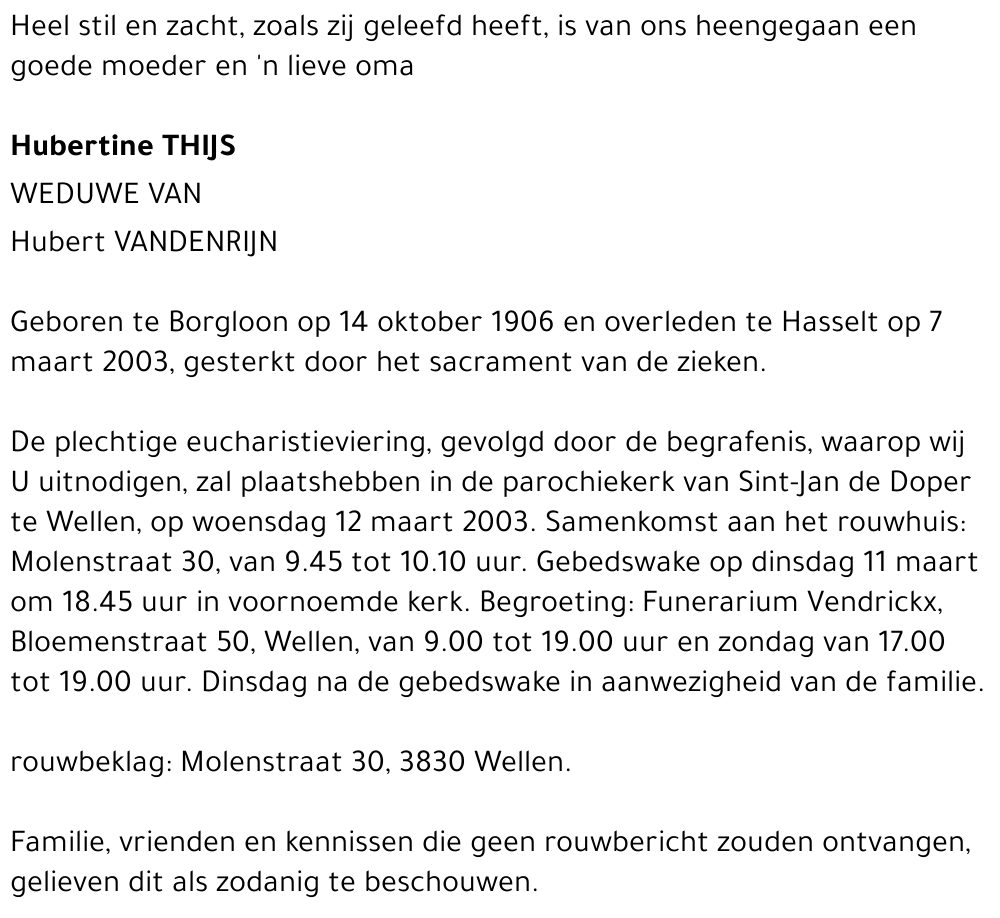 Hubertine Thijs
