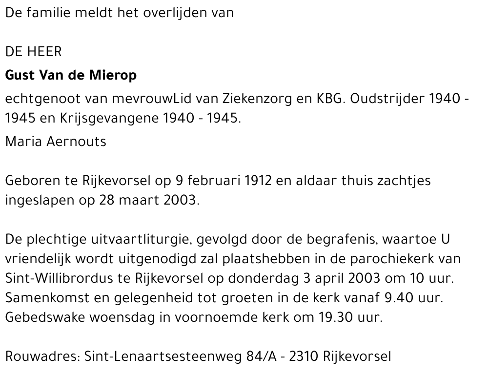 Jaak Augustijn Van de Mierop