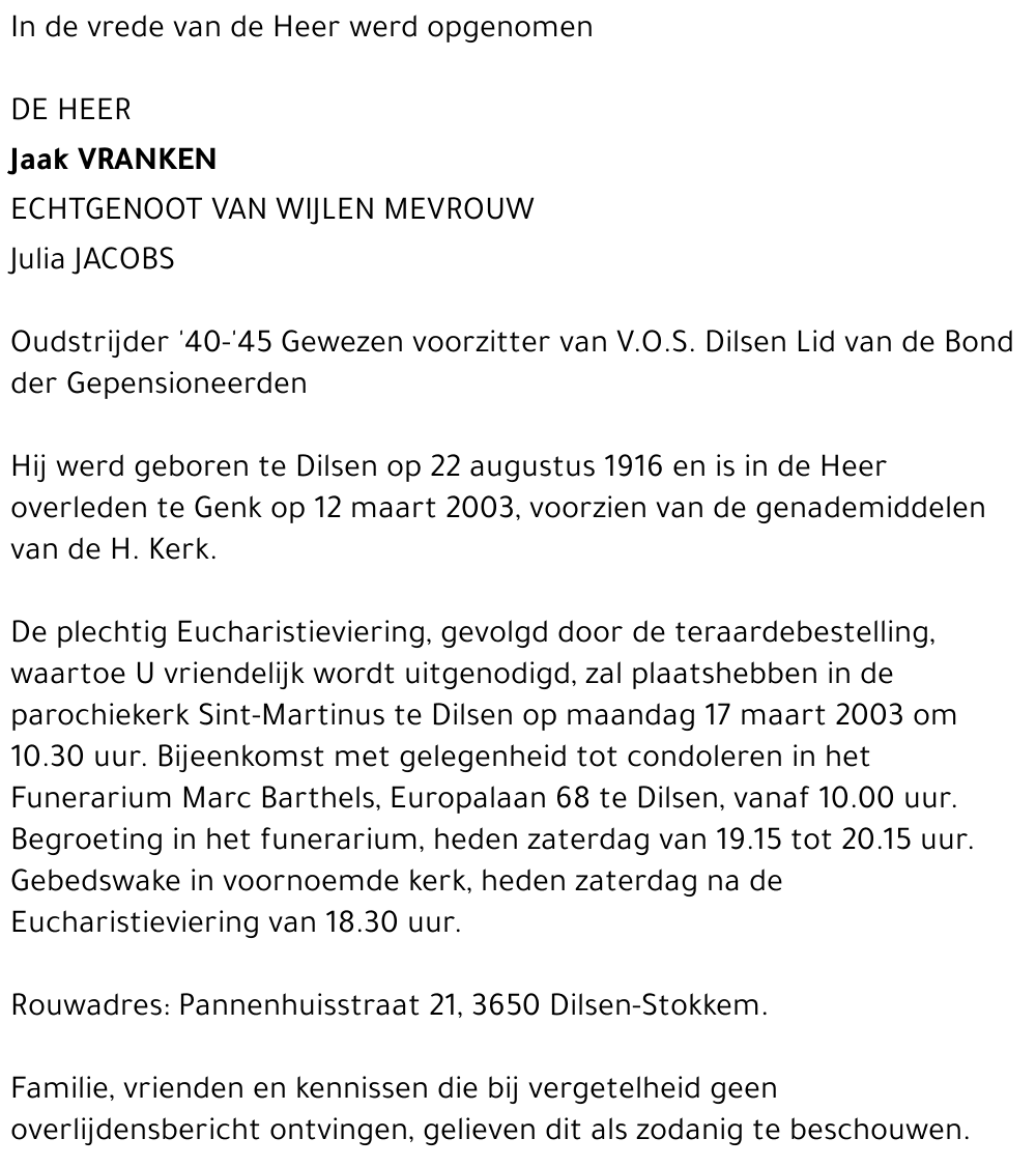 Jaak Vranken