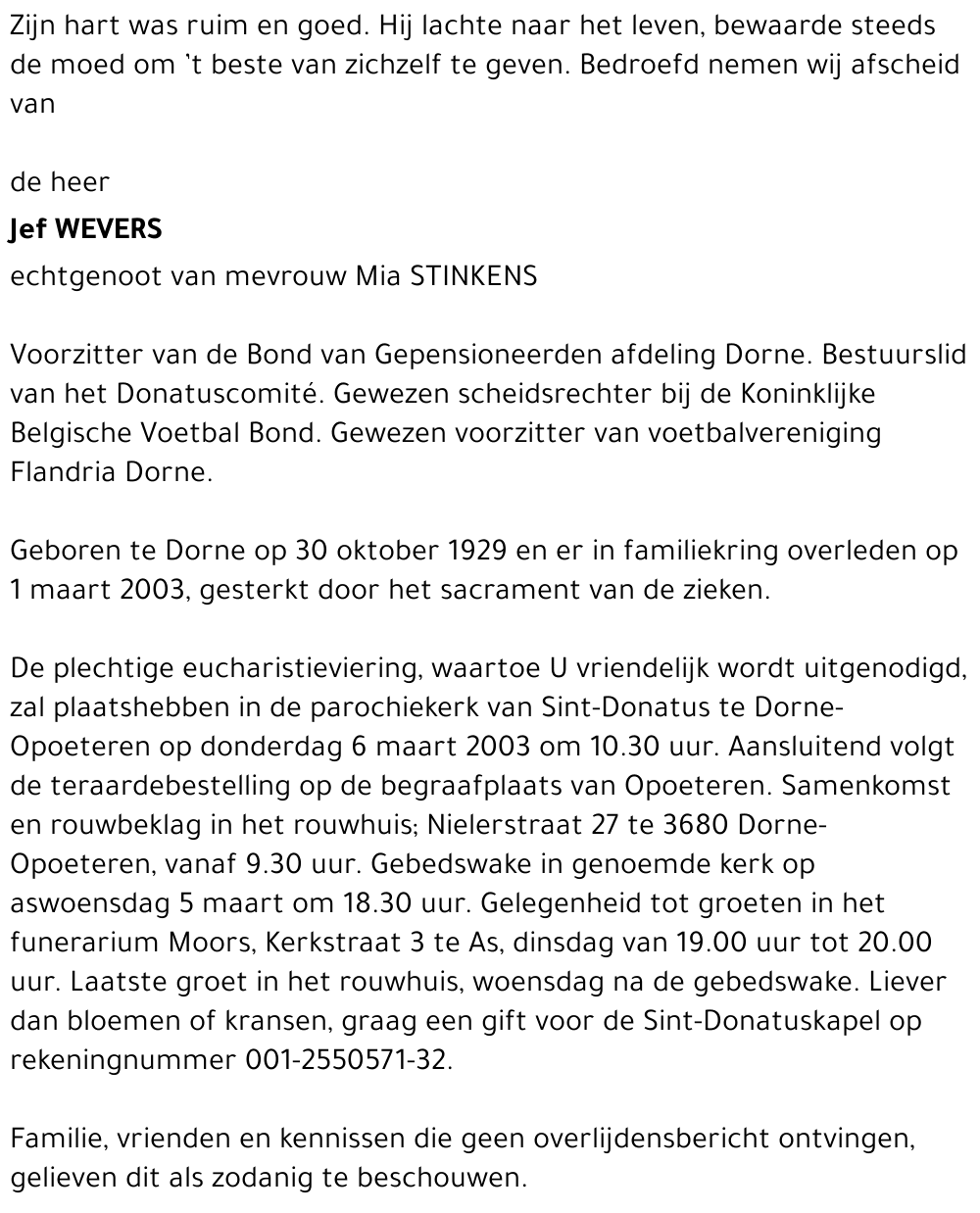 Jef Wevers