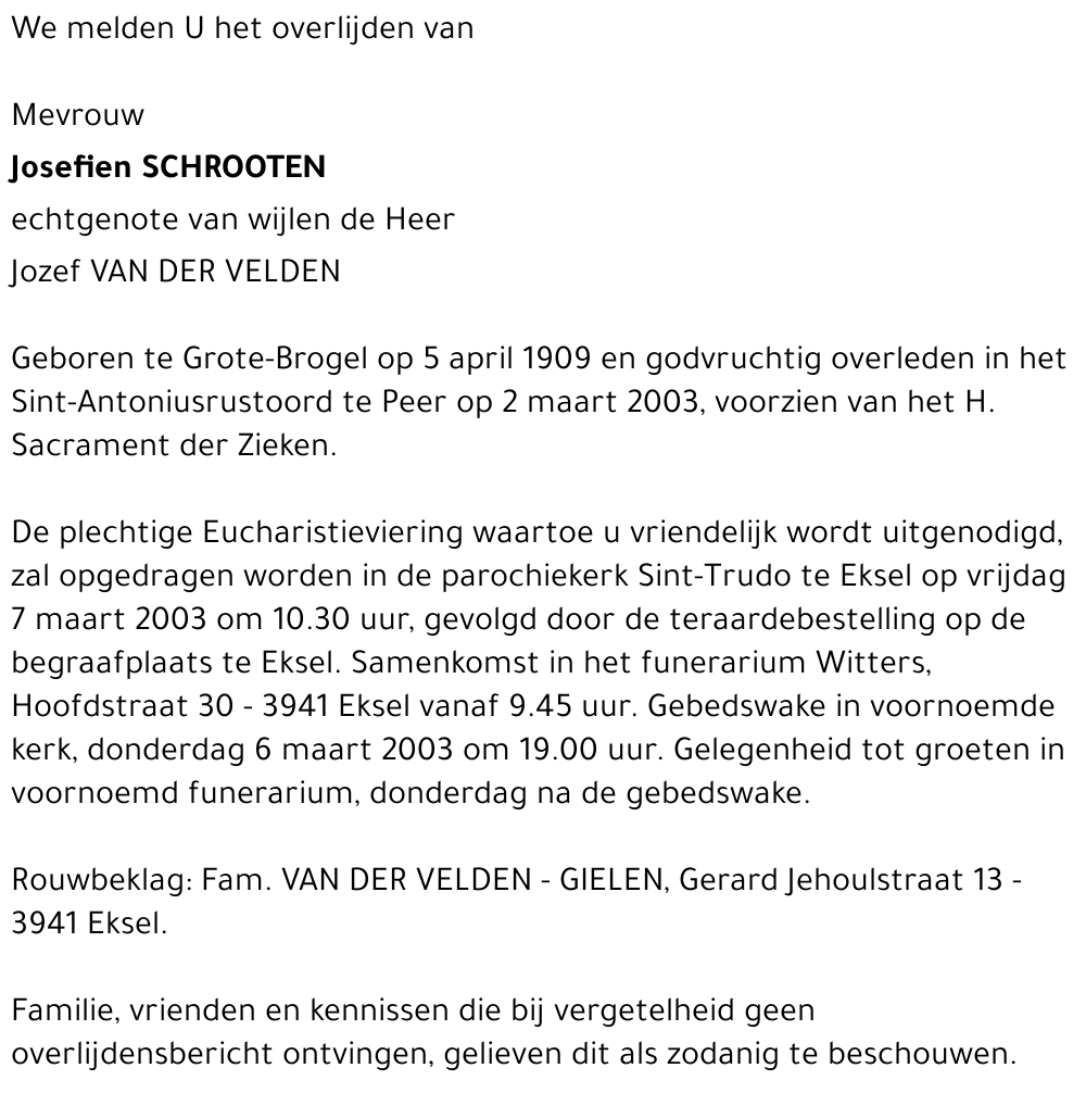 Josefien SCHROOTEN