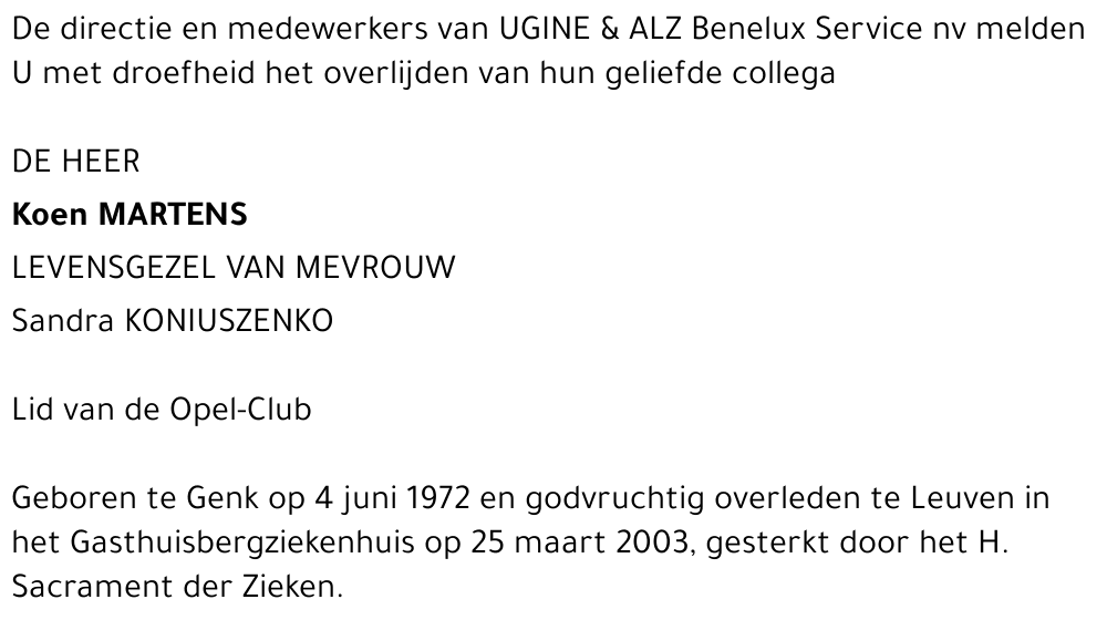 Koen Martens