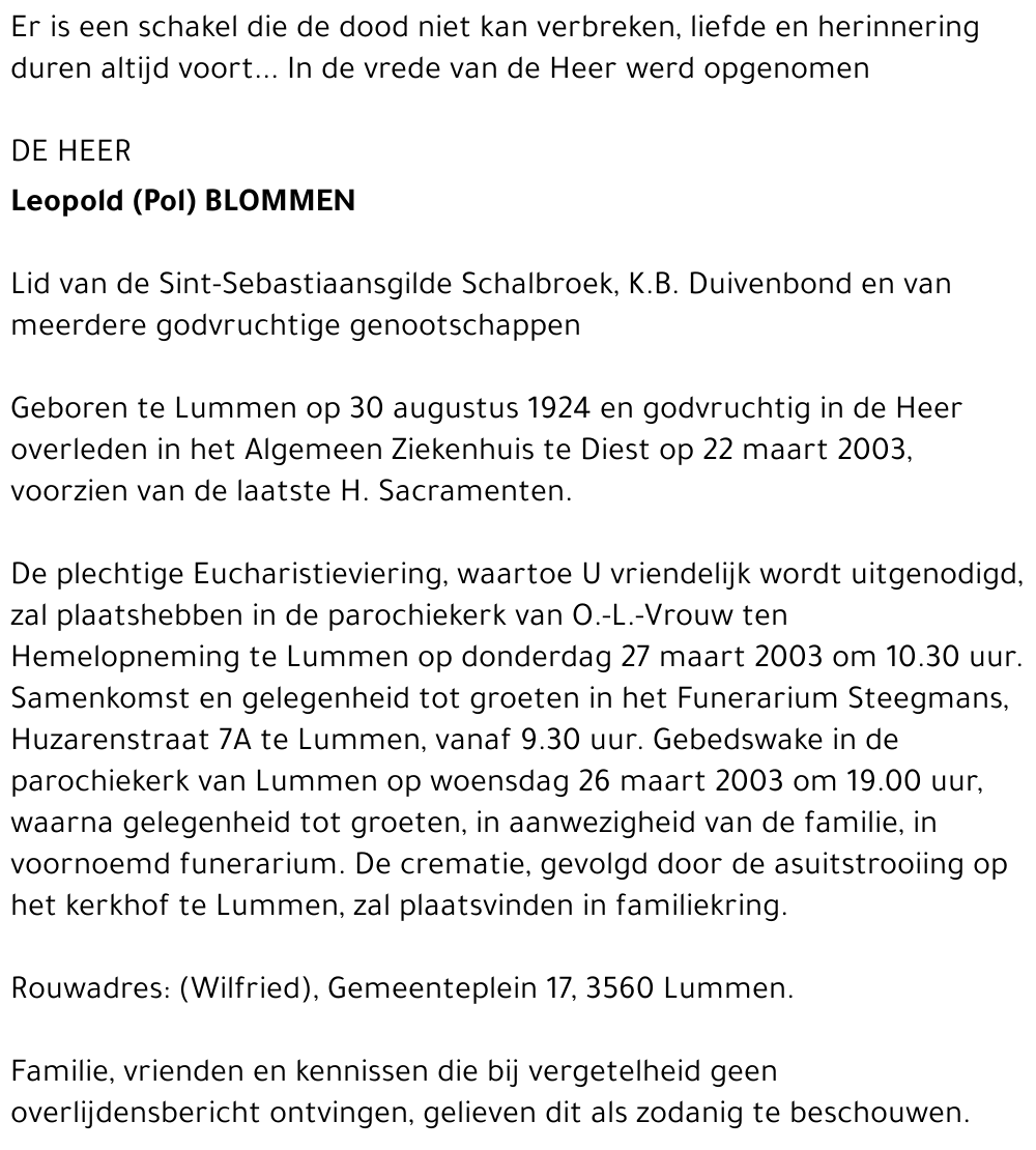 Leopold (Pol) Blommen