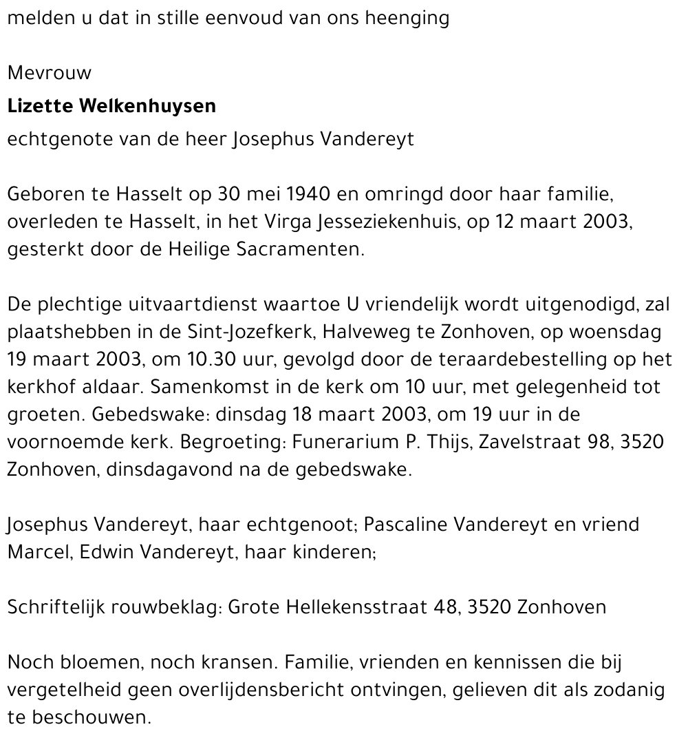 Lizette Welkenhuysen