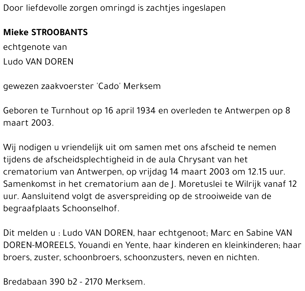 Mieke Stroobants