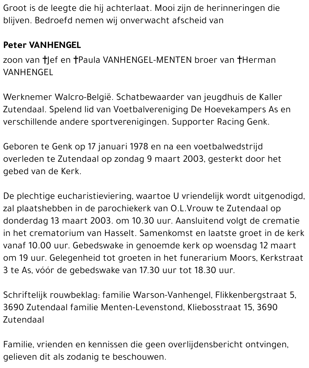 Peter Vanhengel