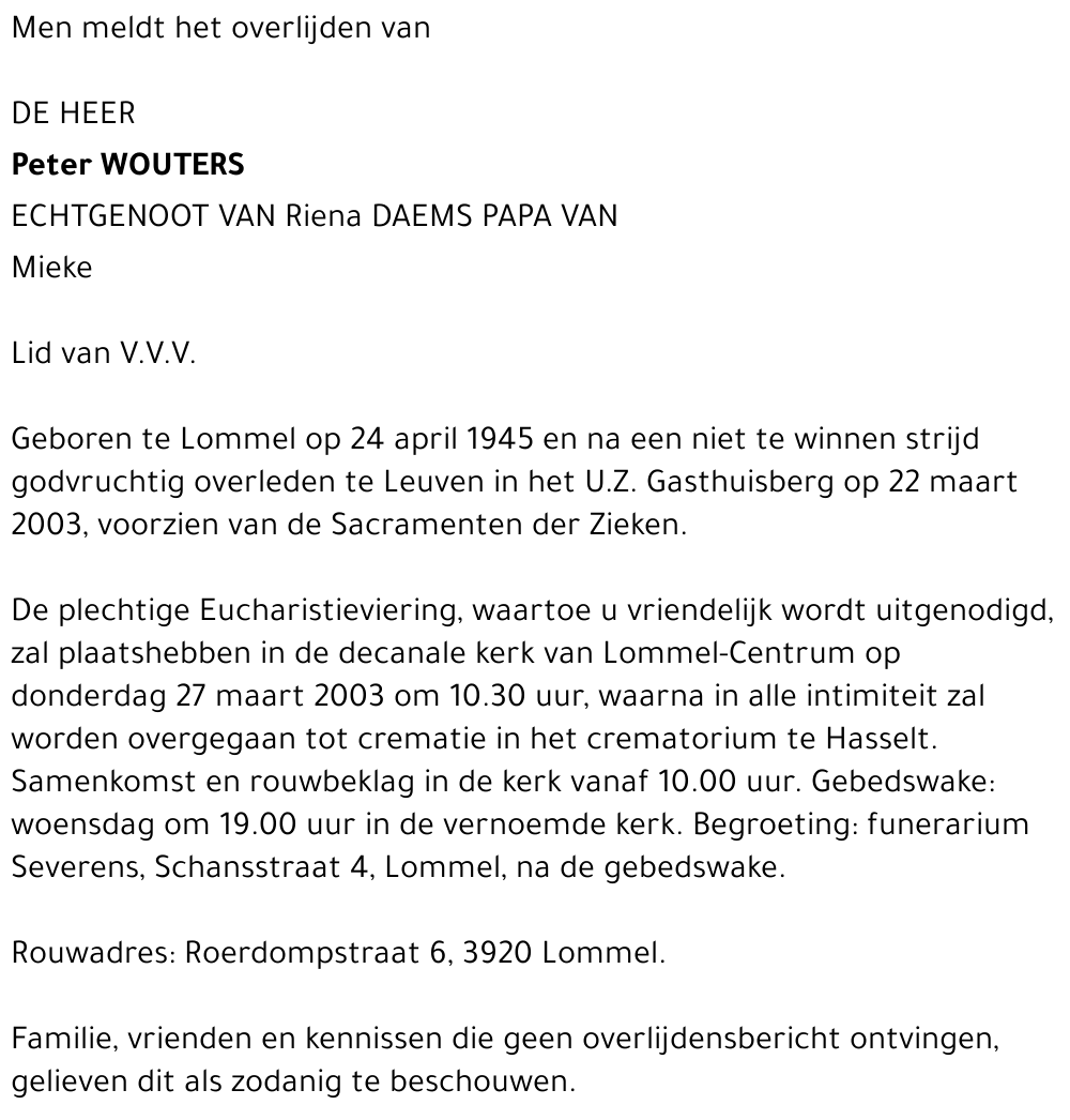 Peter Wouters