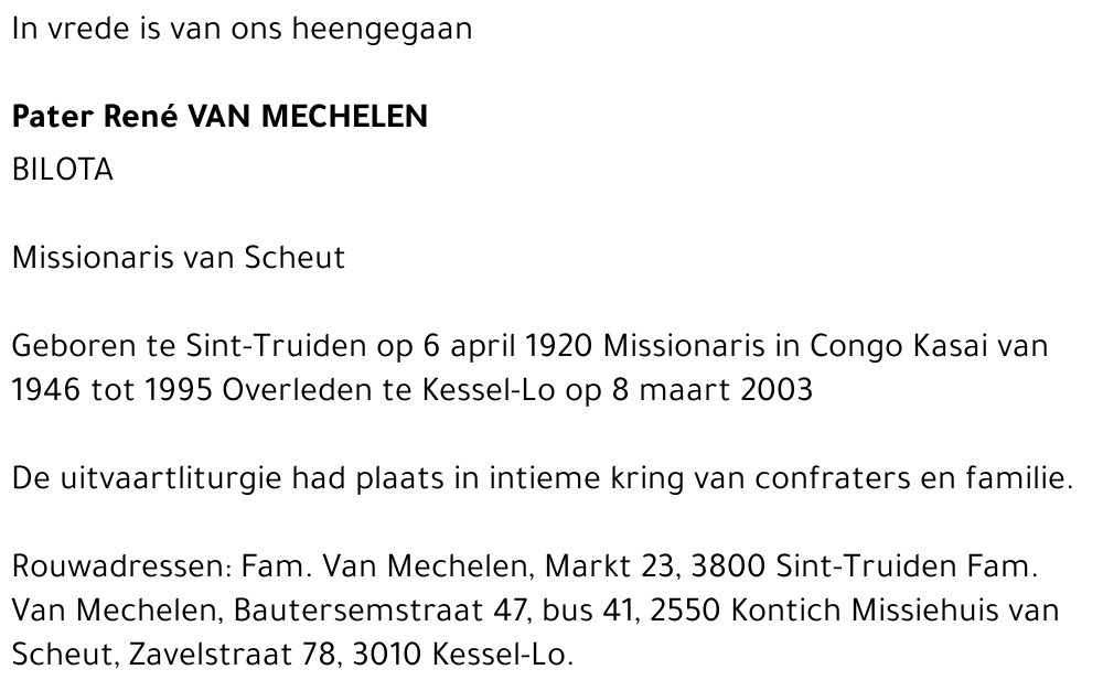 René Van Mechelen