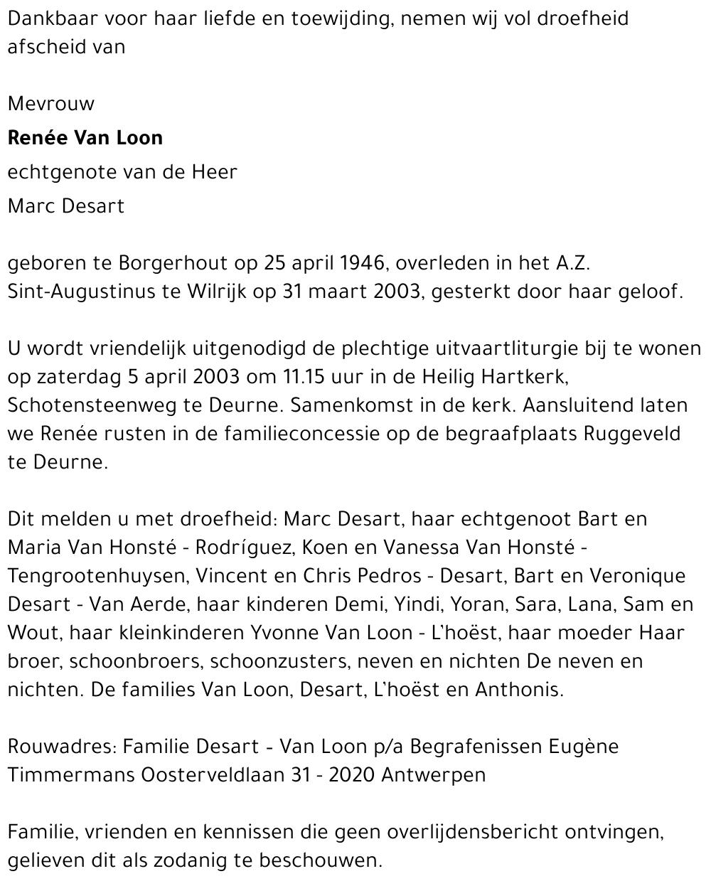 Renée Van Loon