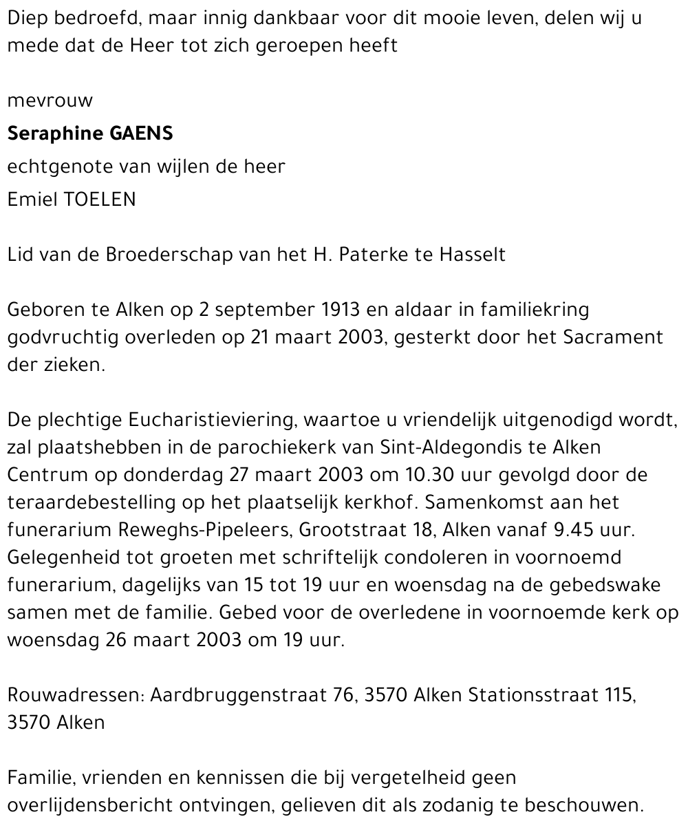 Seraphine Gaens