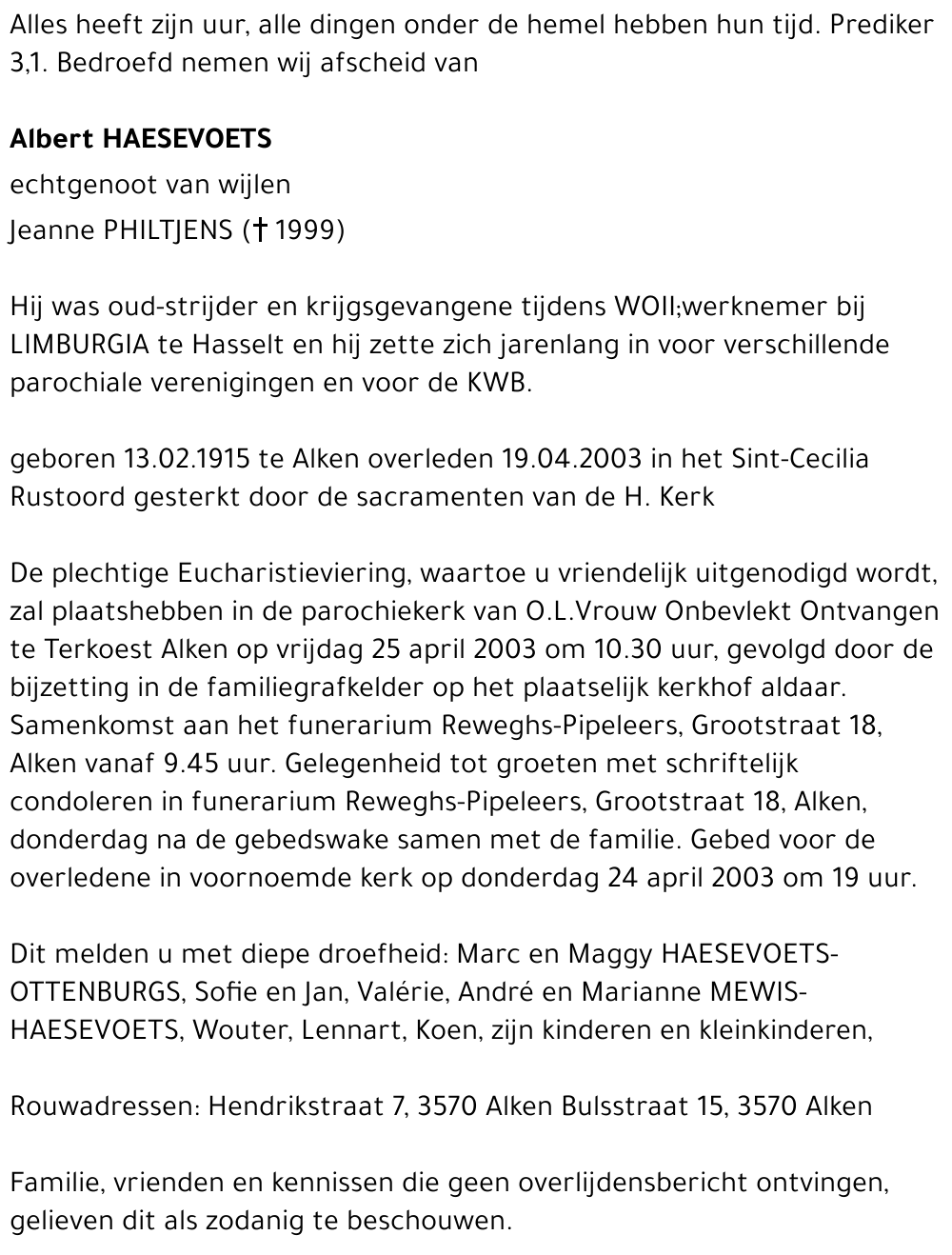 Albert Haesevoets