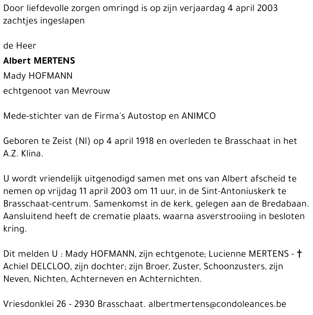 Albert Mertens
