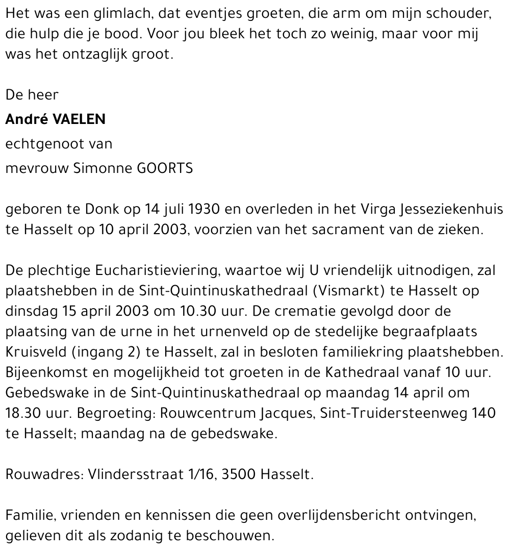 André Vaelen