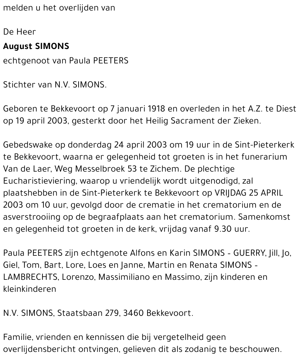 August Simons