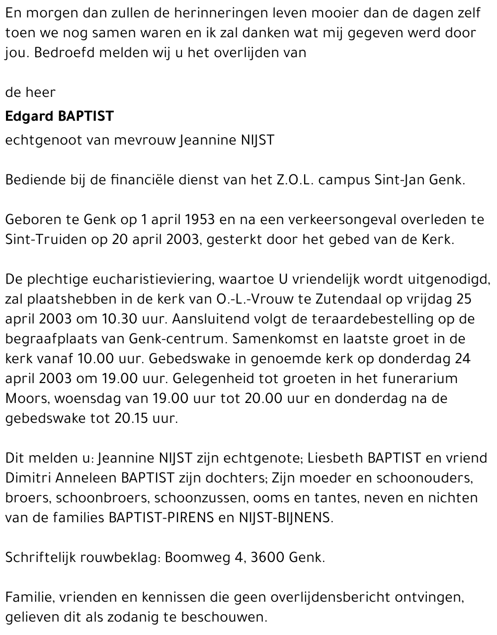 Edgard Baptist