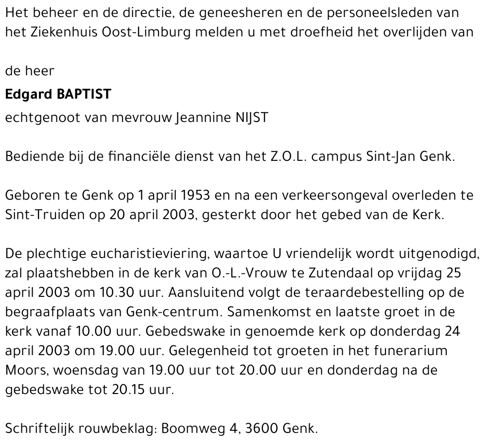Edgard Baptist