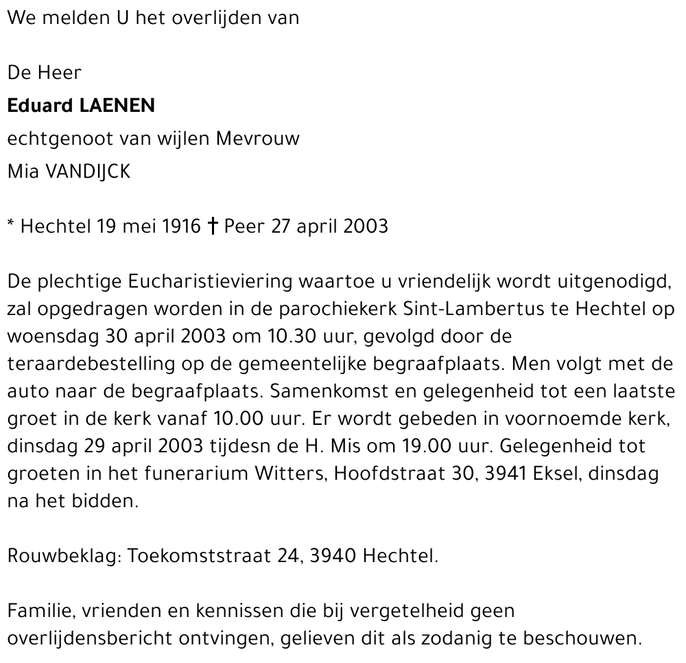Eduard LAENEN