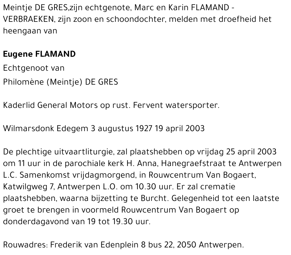 Eugene FLAMAND