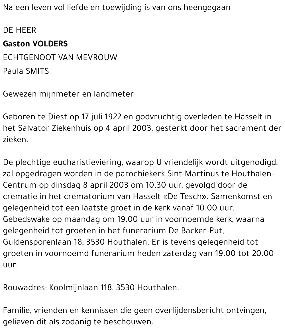Gaston Volders