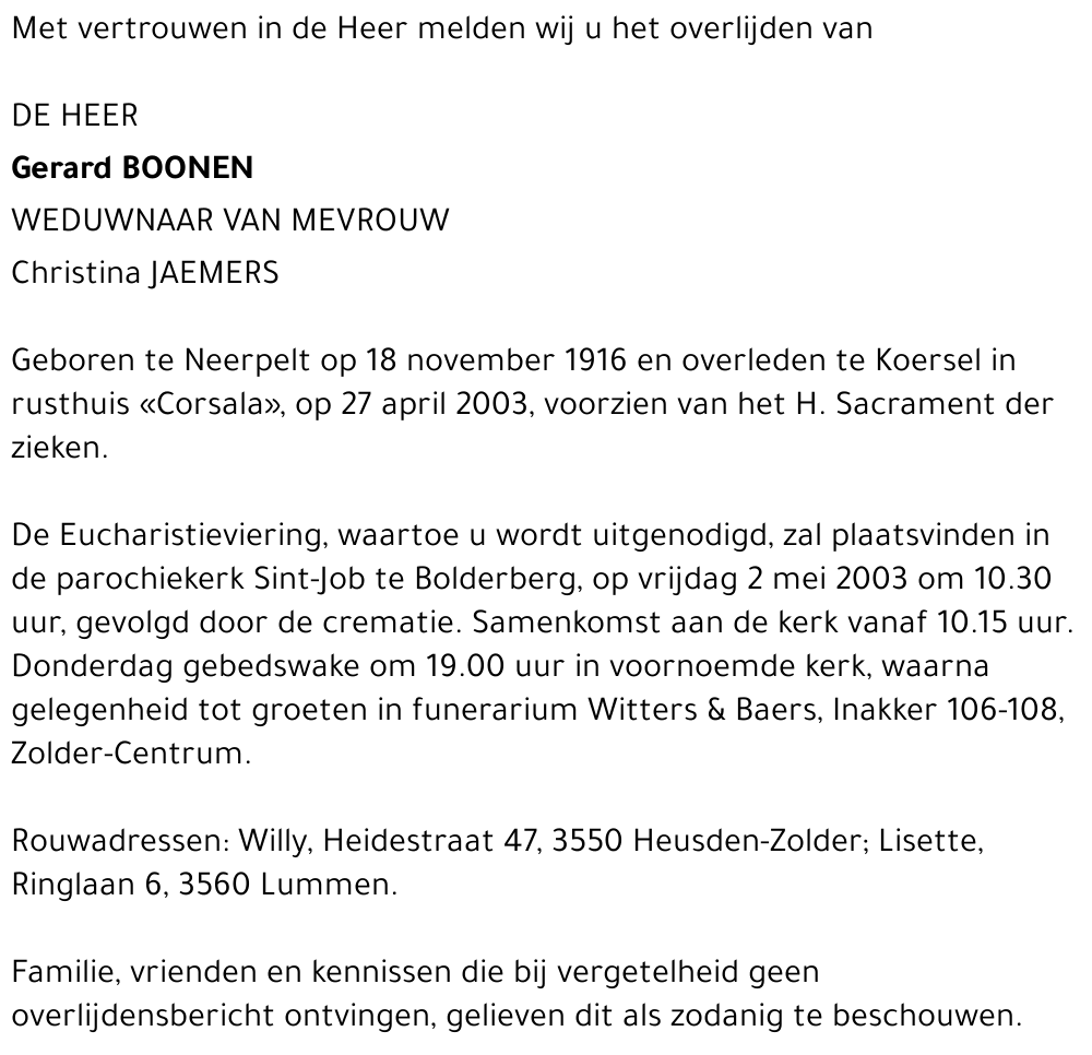 Gerard Boonen