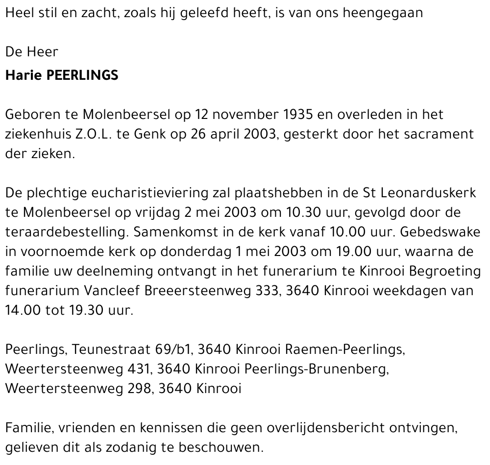 Harie Peerlings