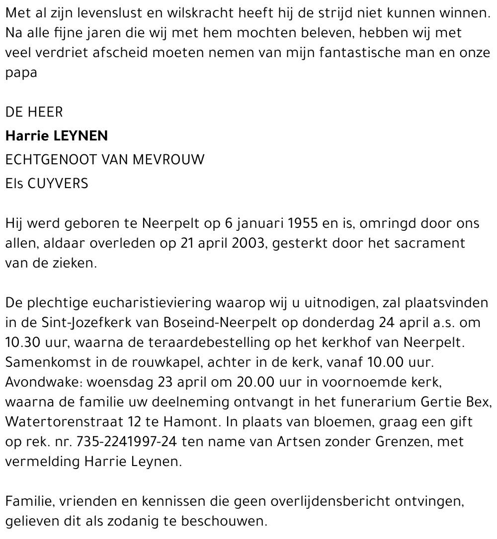 Harrie Leynen