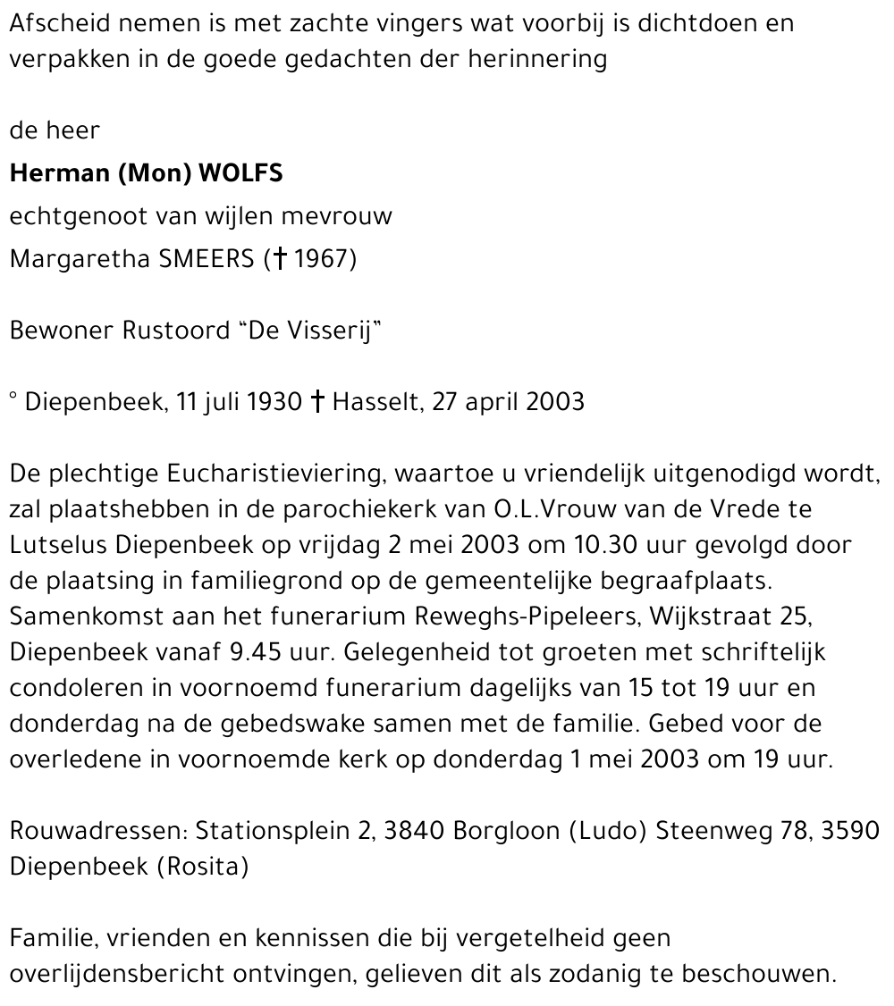 Herman Wolfs