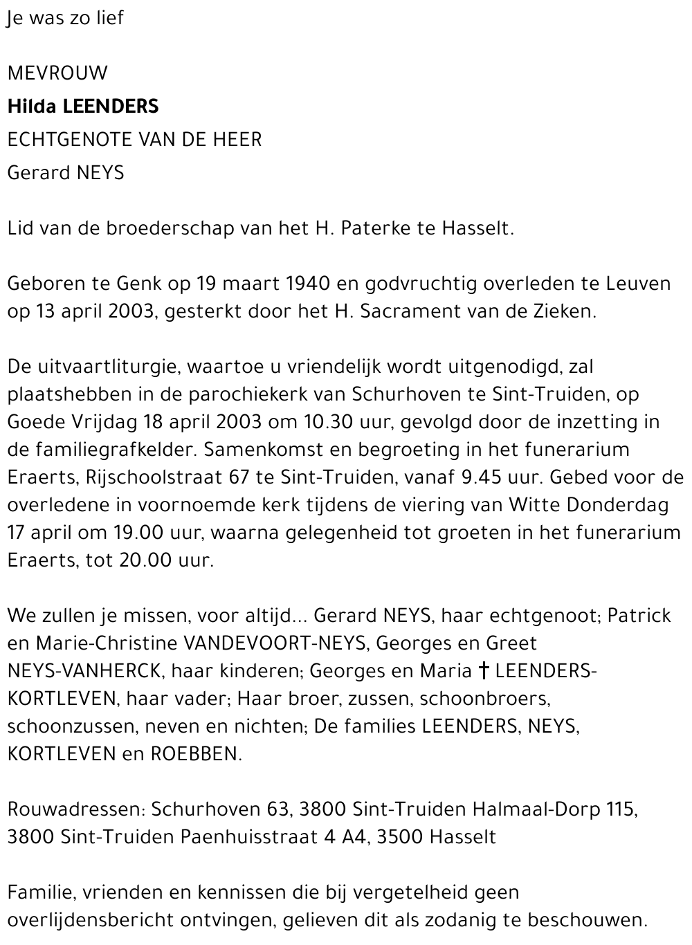 Hilda Leenders