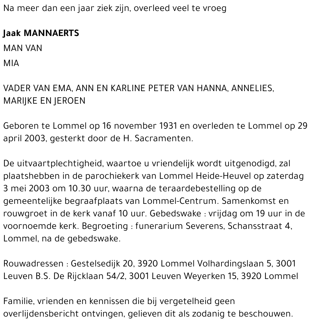 Jaak Mannaerts