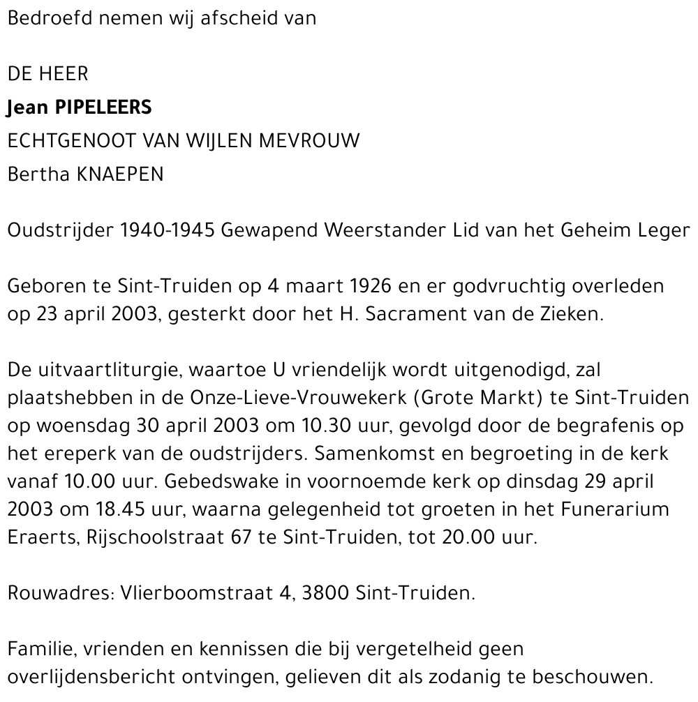 Jean Pipeleers