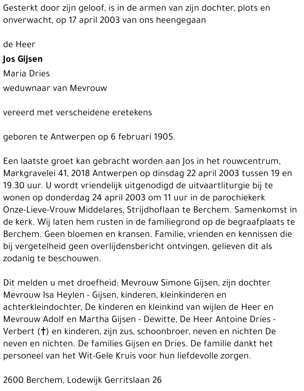 Josephus Gysen