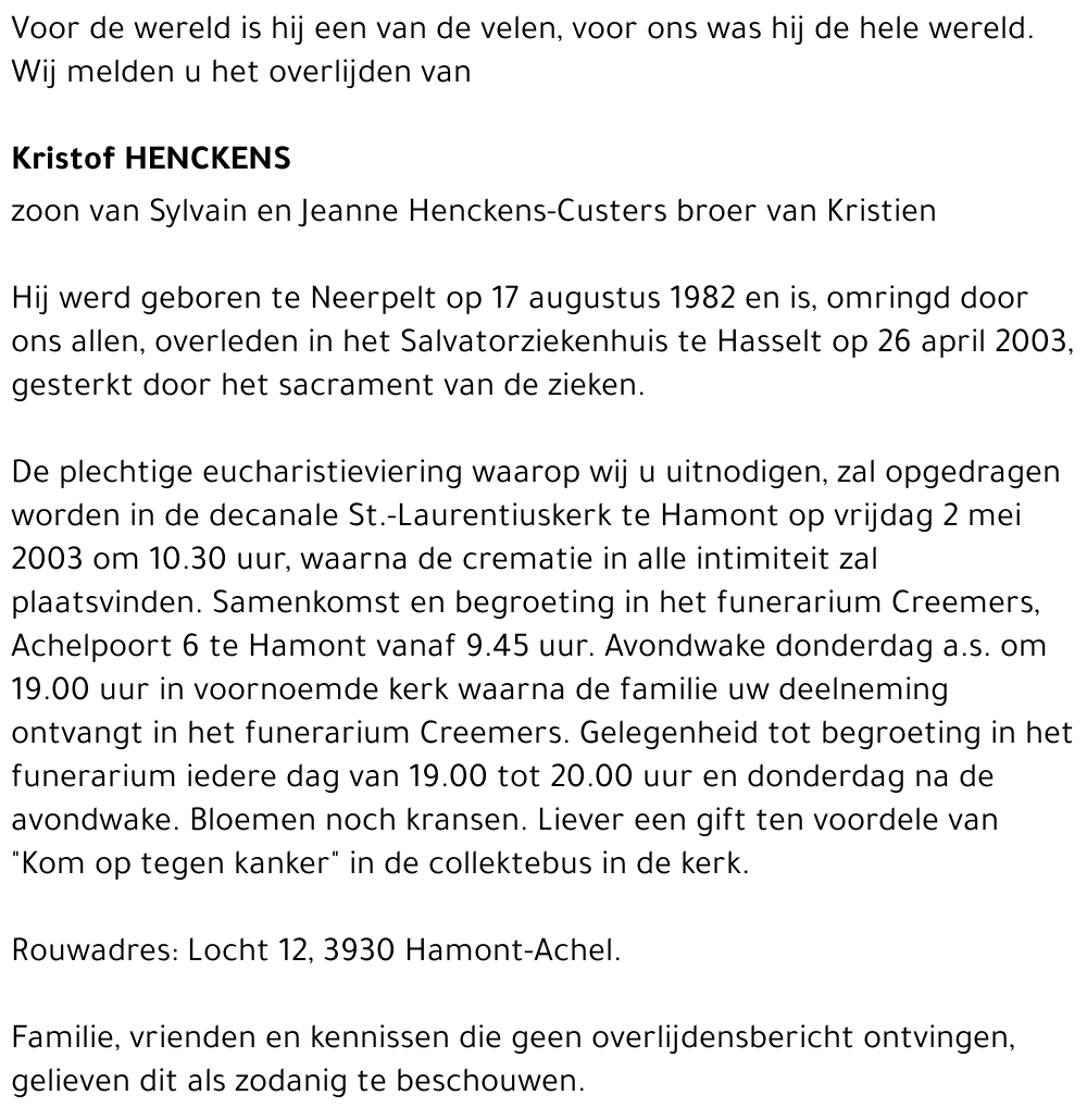 Kristof Henckens
