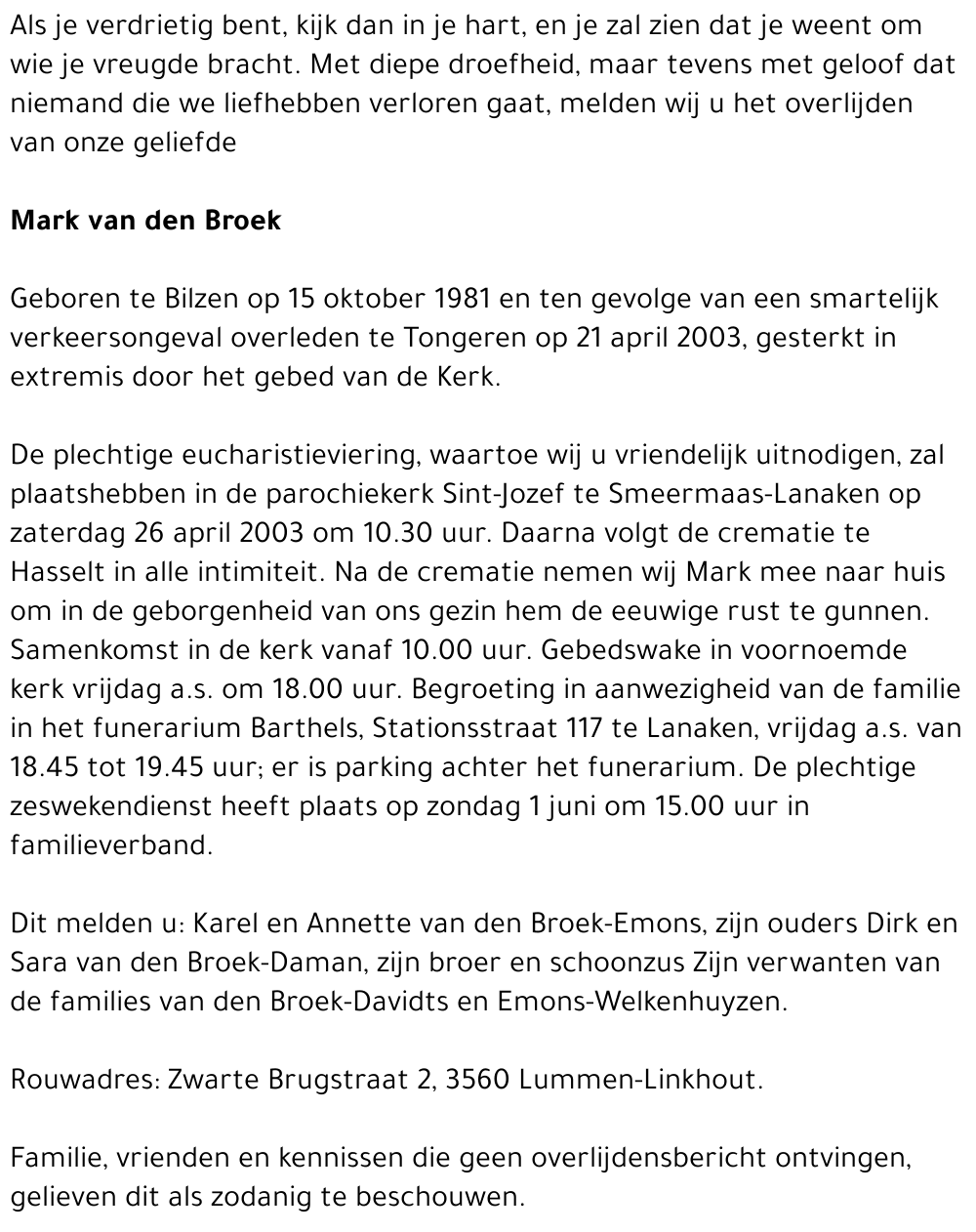 Mark van den Broek