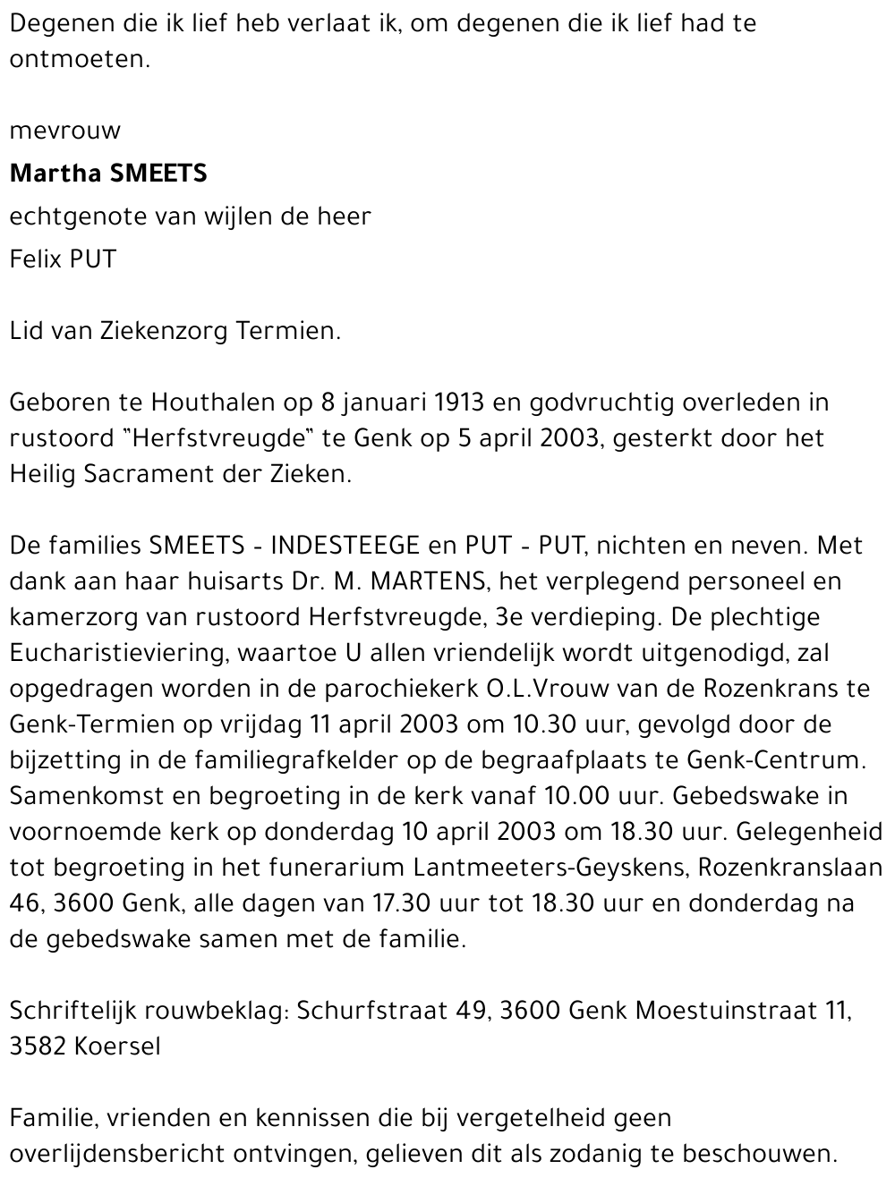 Martha Smeets