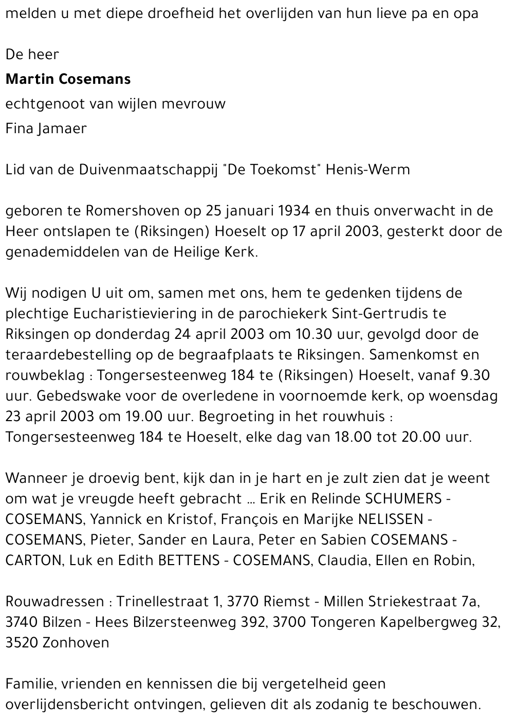 Martin Cosemans