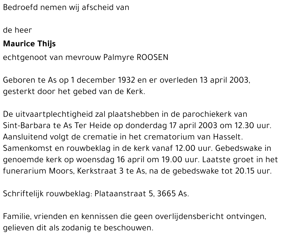 Maurice Thijs