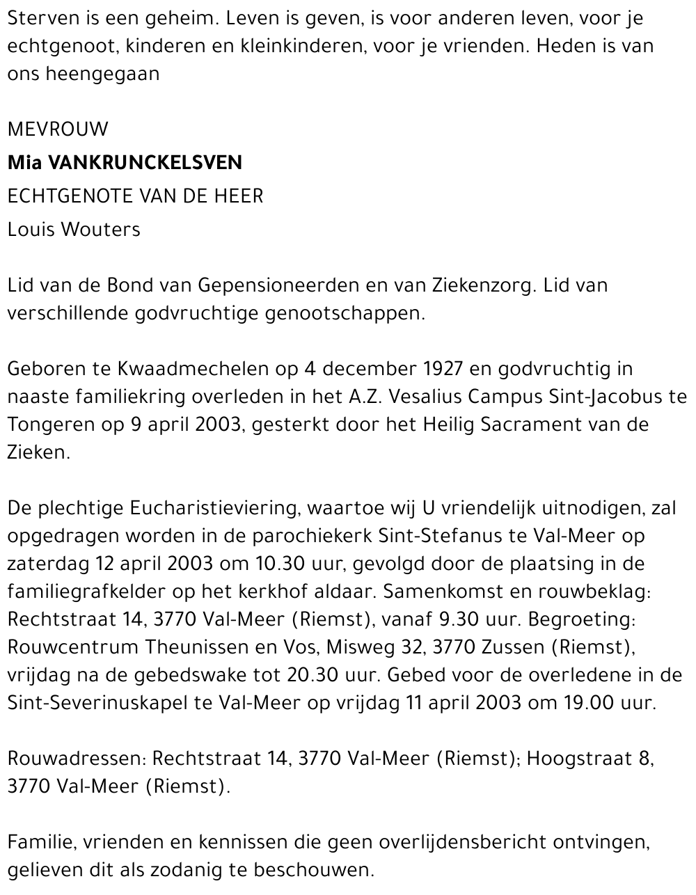 Mia Vankrunckelsven