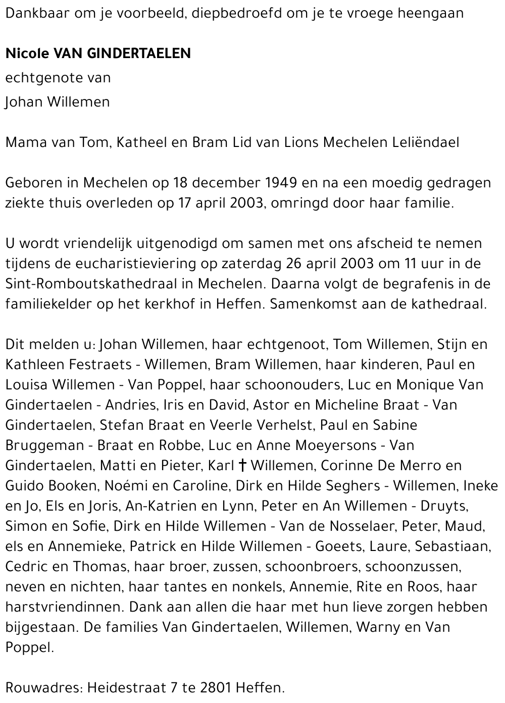 Nicole Van Gindertaelen