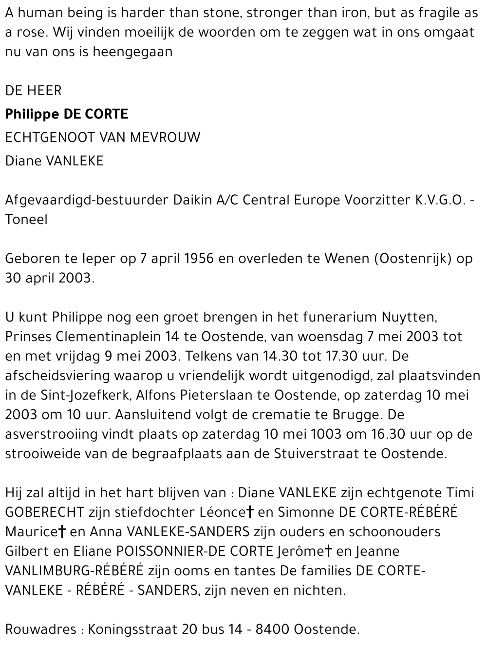 Philippe De Corte