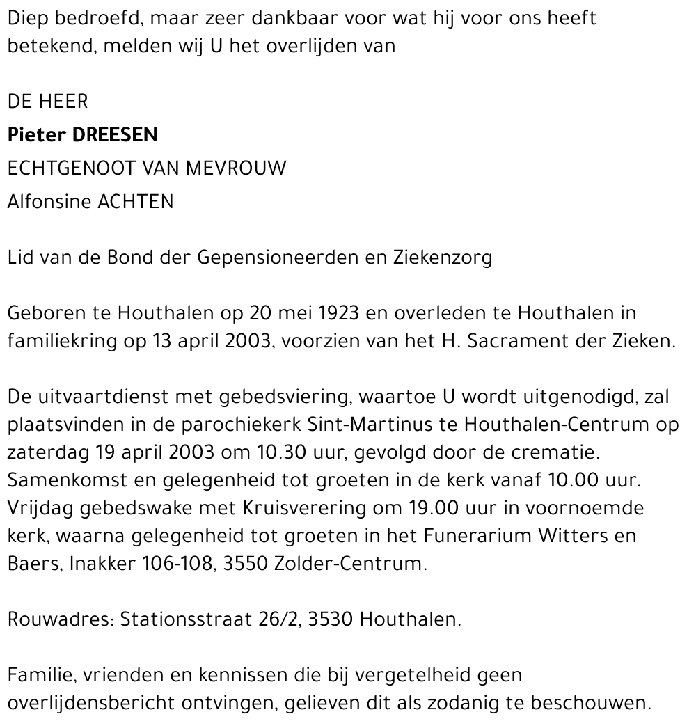 Pieter Dreesen