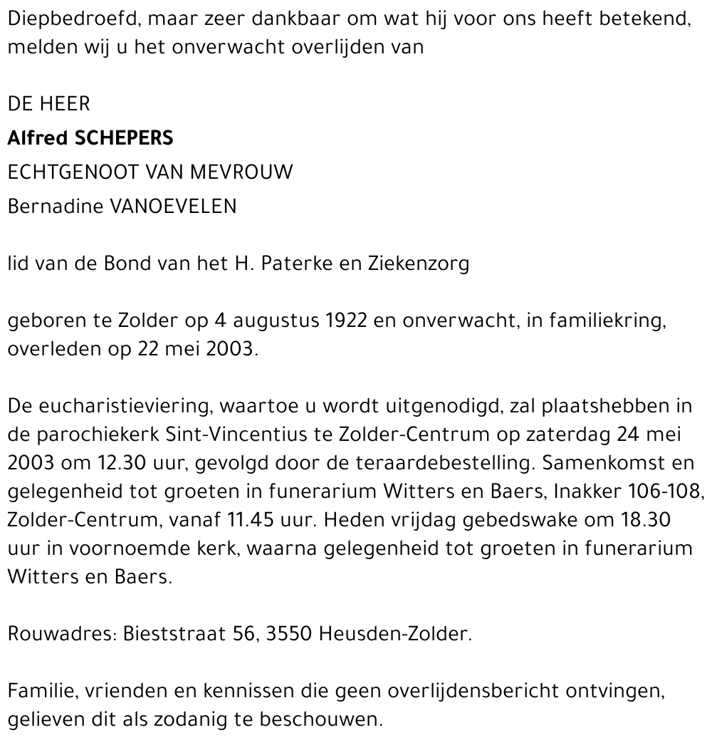 Alfred Schepers