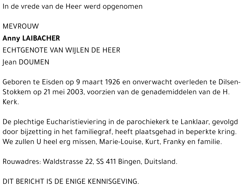 Anny Laibacher