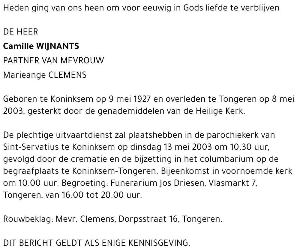 Camille Wijnants