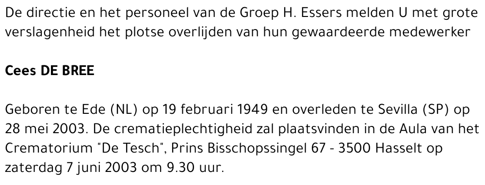 Cees DE BREE
