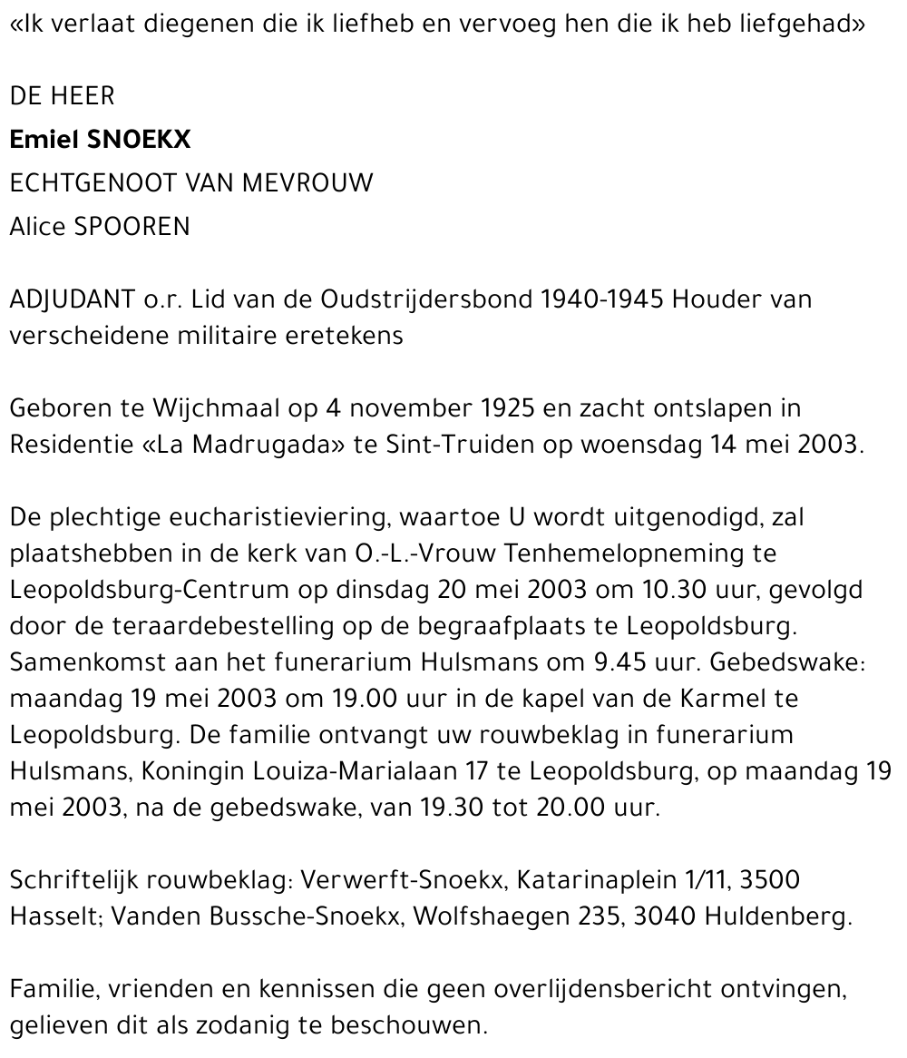 Emiel Snoekx